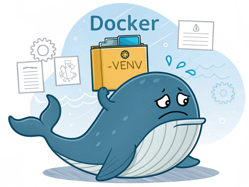 Python Docker container without virtual environment
